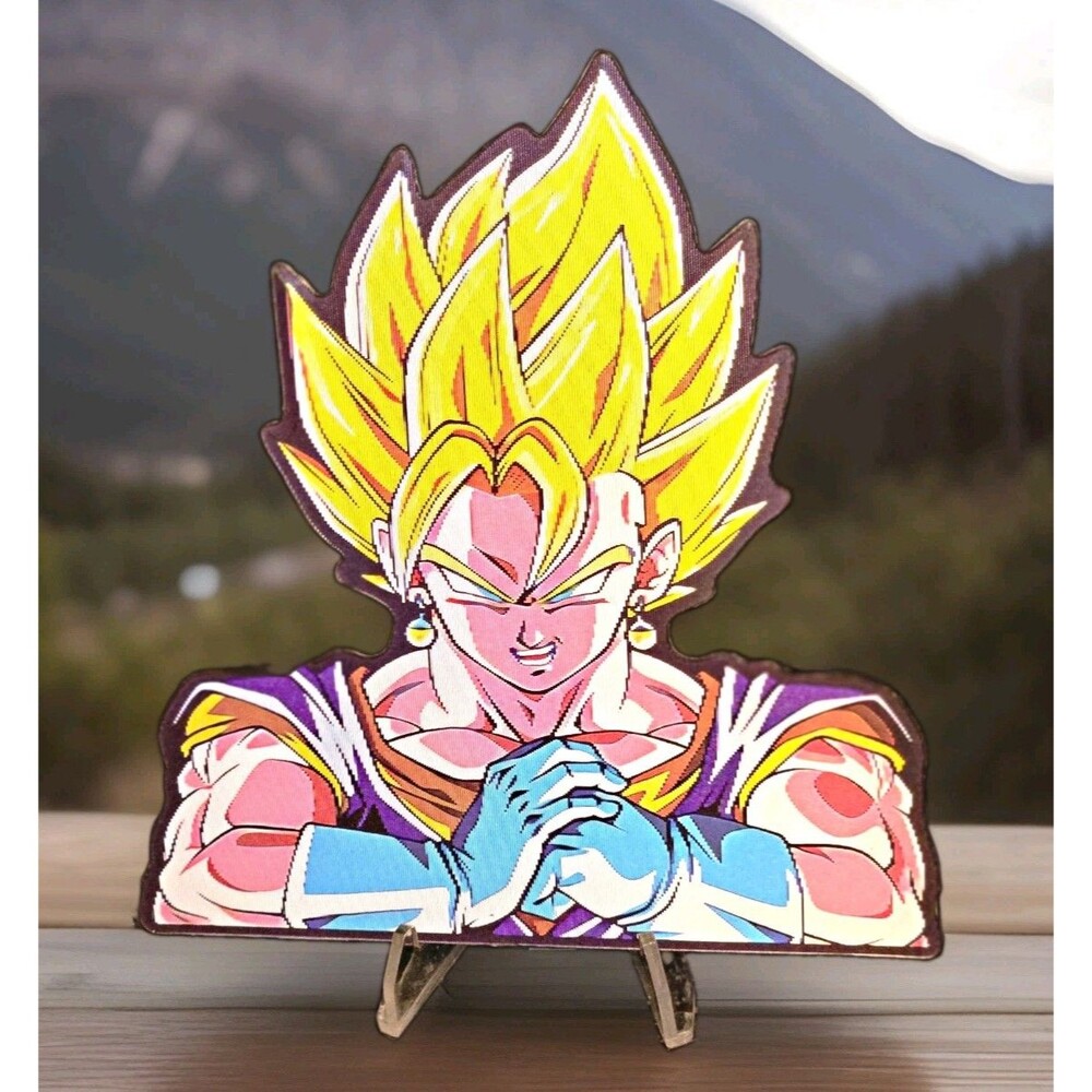 Vegito Super Saiyan Blue God Dragon Ball 3D Motion Lenticular Car Decal Sticker